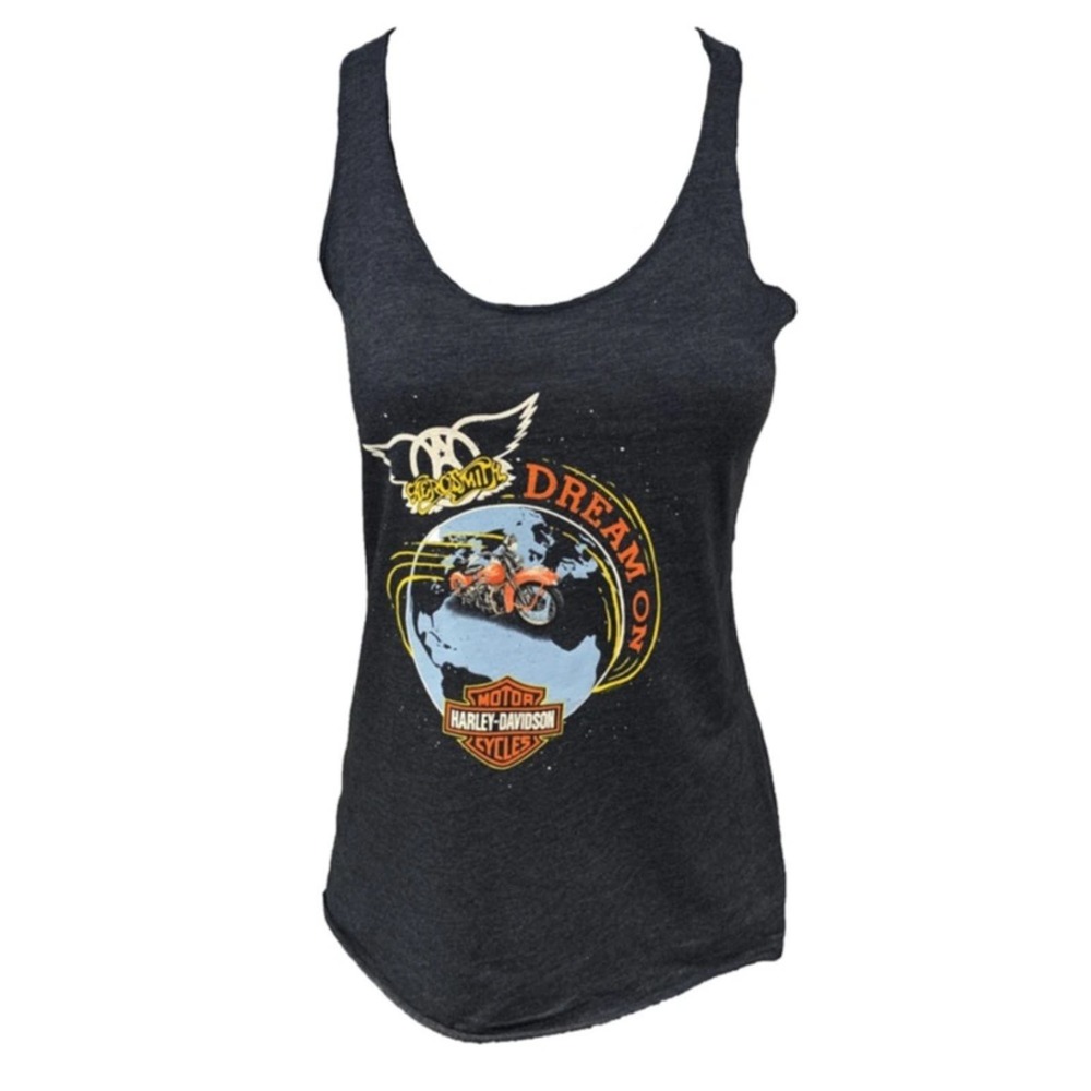 Harley Davidson Aerosmith Dream On Muscle Tank NWOT
